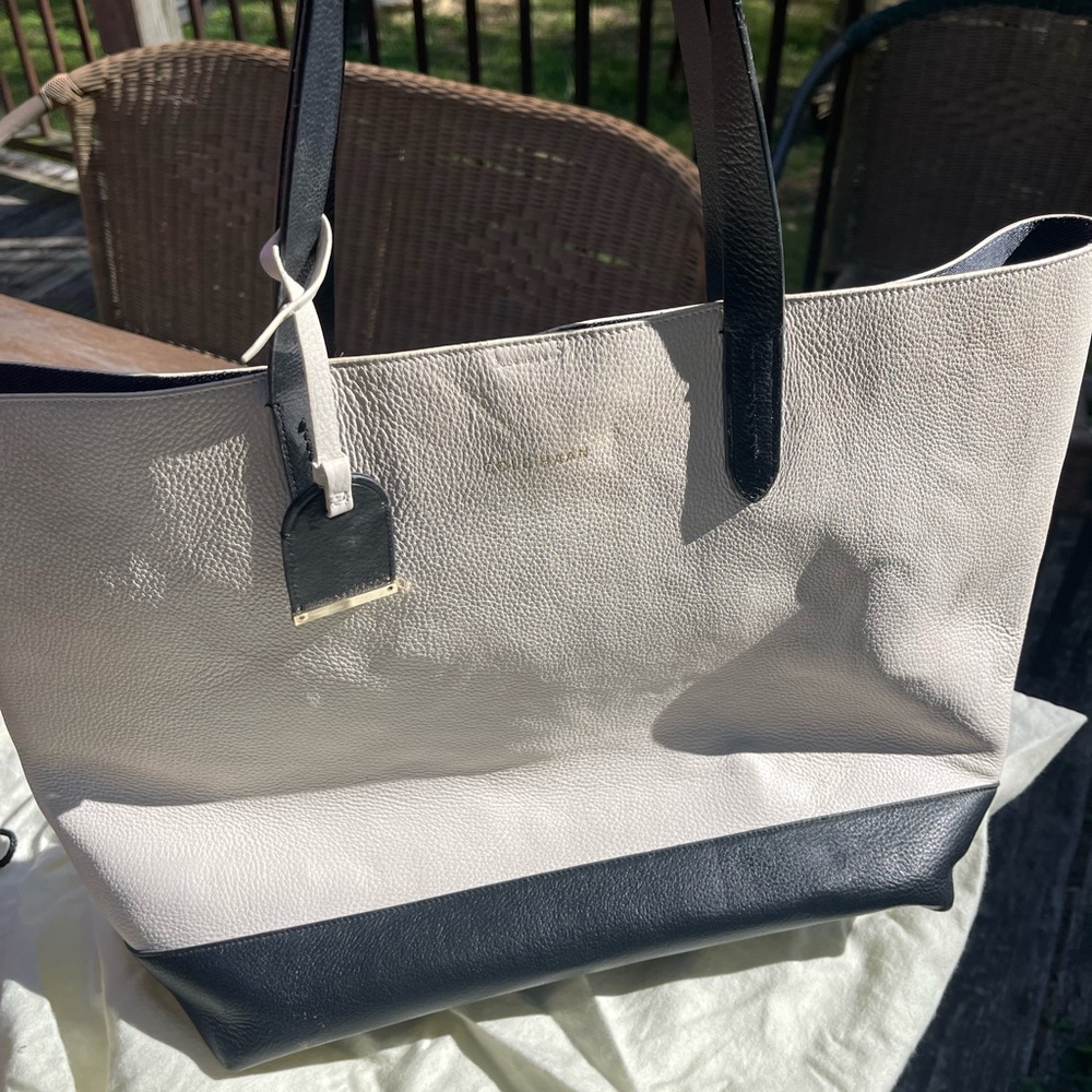 Cole Haan cream & black tote